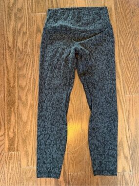 lululemon athletica Black Leopard-Print High-Rise Leggings